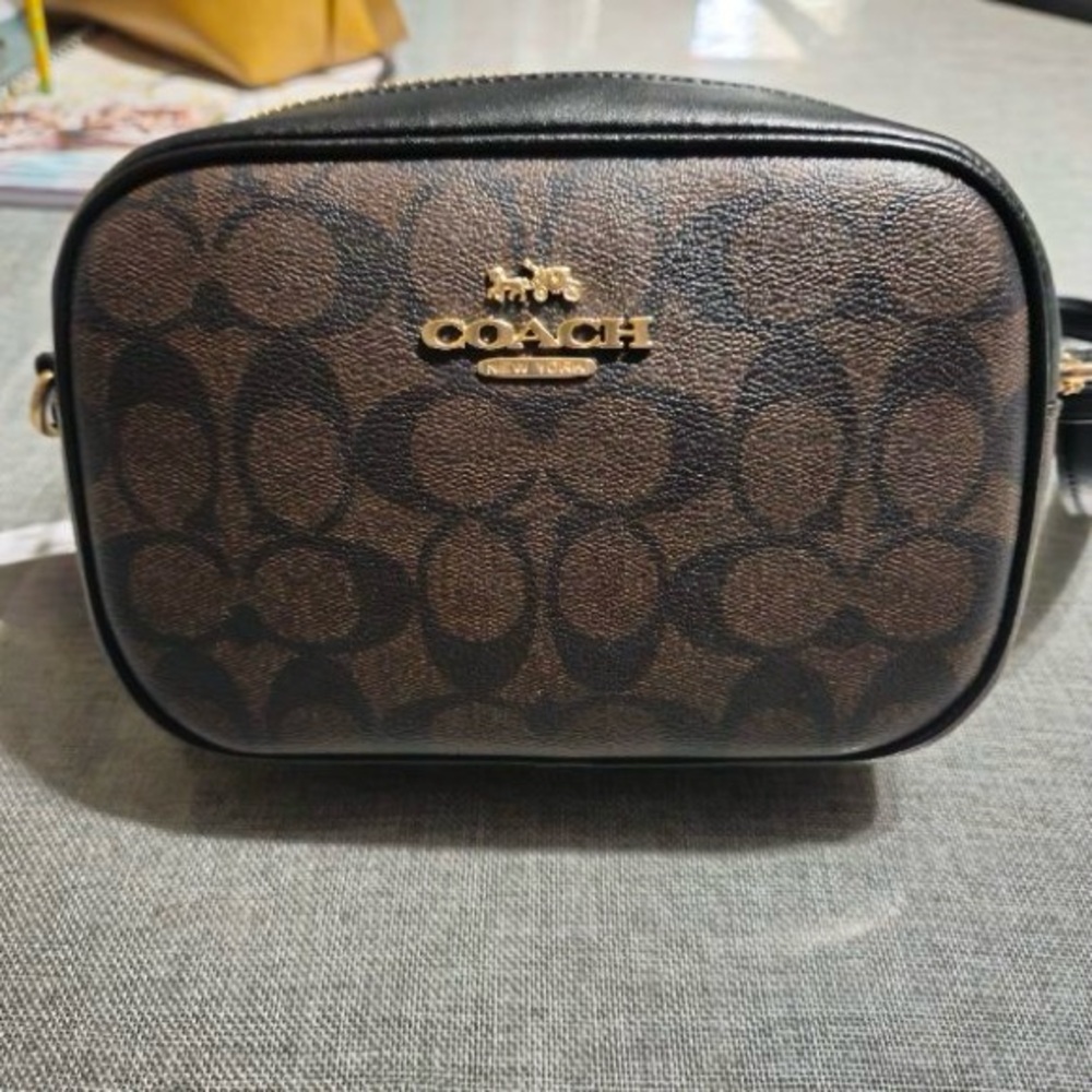Coach Black and Brown Crossbody Bag